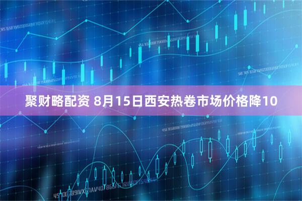 聚财略配资 8月15日西安热卷市场价格降10